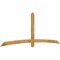 Ekena Millwork Bellingham Rough Sawn Timber Gable Bracket, Western Red Cedar, 108"W x 40"H x 2"D x 4"F, 9/12 Pitch GBW108X40X0204BEL00RWR - alternate 4